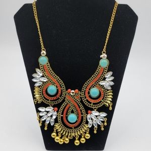 Fashion statement Rhinestone boho Necklace